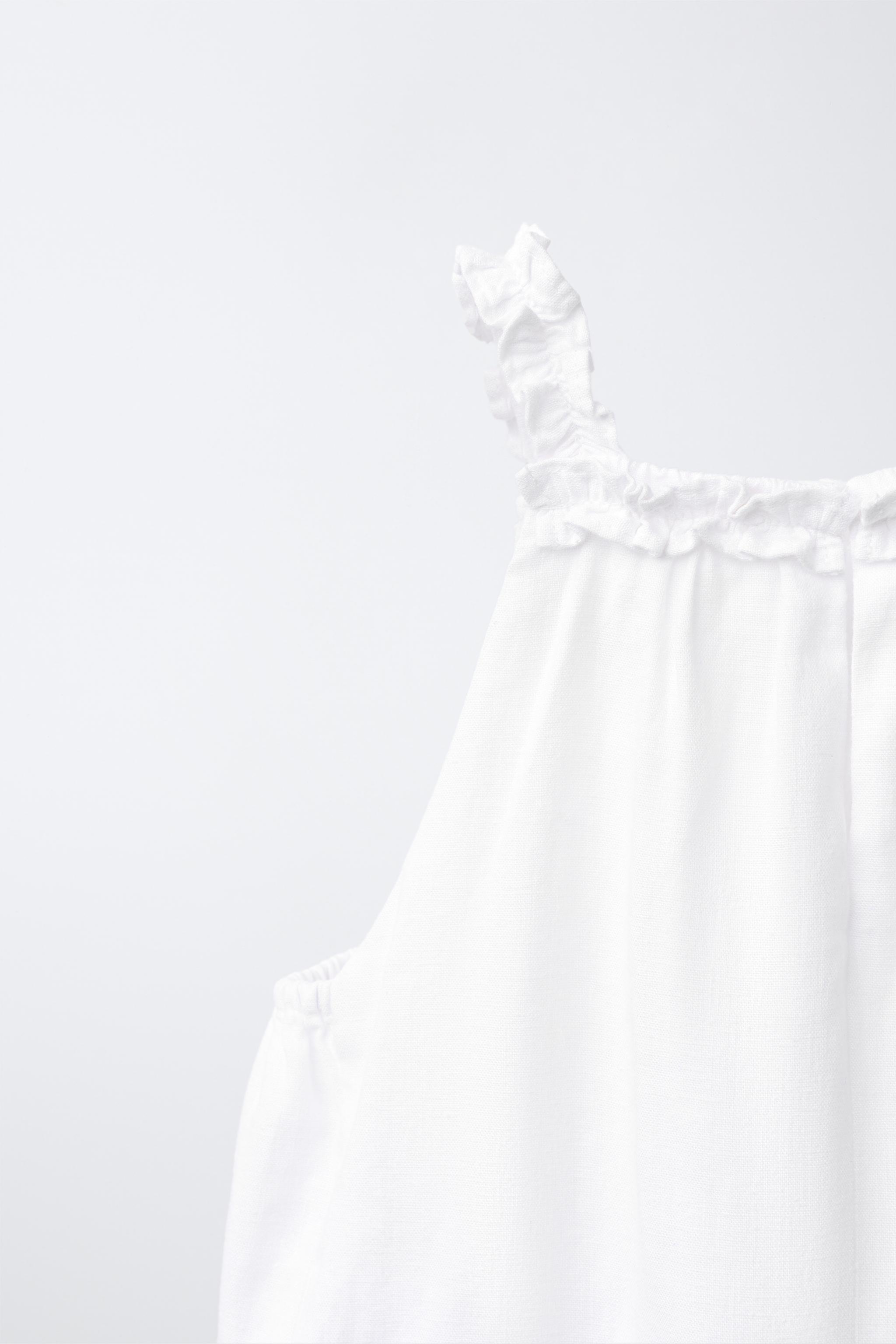 TOP HALTER AVEC LIN
